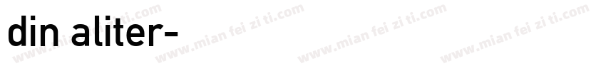 din aliter字体转换